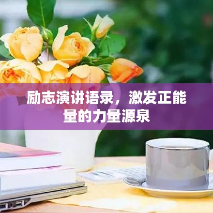 励志演讲语录，激发正能量的力量源泉