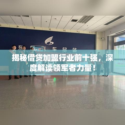 揭秘借贷加盟行业前十强，深度解读领军者力量！