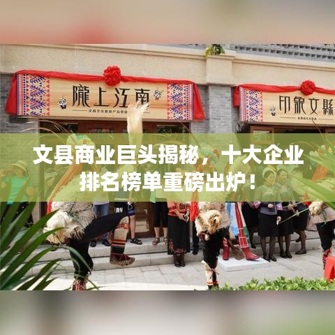 文县商业巨头揭秘，十大企业排名榜单重磅出炉！