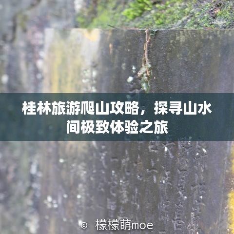 桂林旅游爬山攻略,探寻山水间极致体验之旅