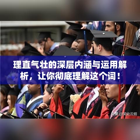 理直气壮的深层内涵与运用解析,让你彻底理解这个词!
