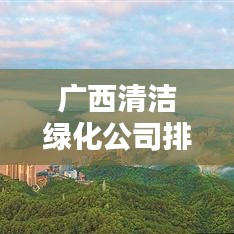 广西清洁绿化公司排名揭秘,探寻行业领军者的卓越之路