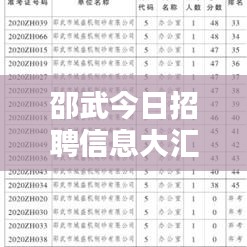 邵武今日招聘信息大汇总,最新职位信息一网打尽!