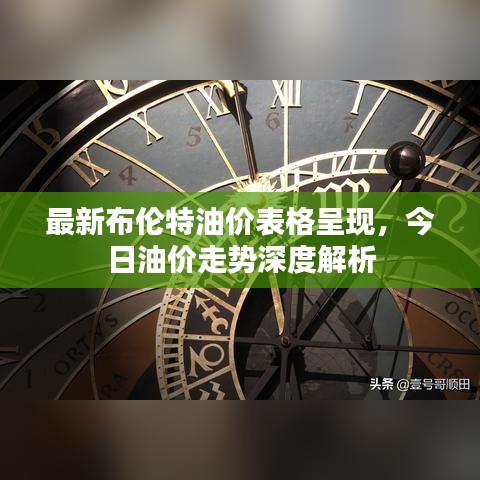最新布伦特油价表格呈现，今日油价走势深度解析