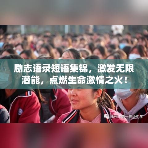 励志语录短语集锦,激发无限潜能,点燃生命激情之火!