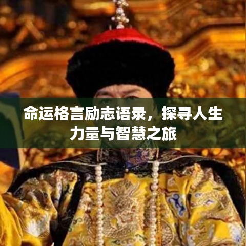 命运格言励志语录，探寻人生力量与智慧之旅