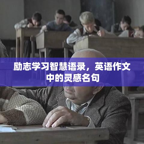 励志学习智慧语录,英语作文中的灵感名句