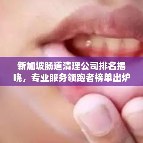 新加坡肠道清理公司排名揭晓，专业服务领跑者榜单出炉！