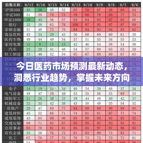 今日医药市场预测最新动态,洞悉行业趋势,掌握未来方向