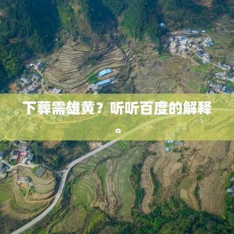 下葬需雄黄？听听百度的解释。