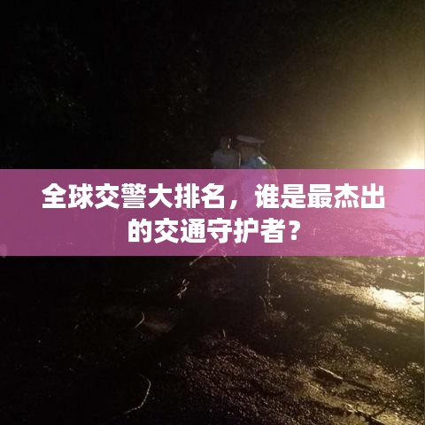 全球交警大排名，谁是最杰出的交通守护者？
