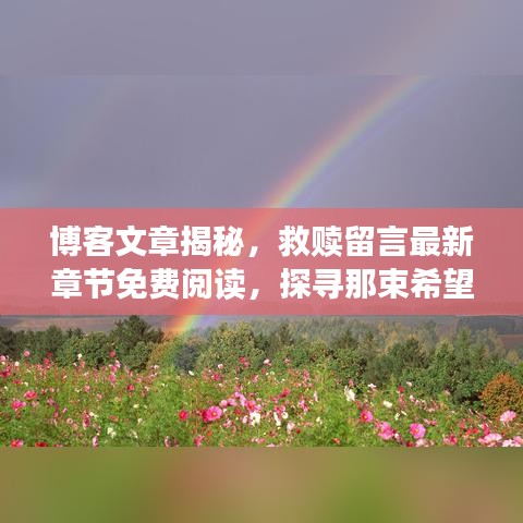 博客文章揭秘，救赎留言最新章节免费阅读，探寻那束希望之光