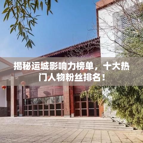 揭秘运城影响力榜单，十大热门人物粉丝排名！