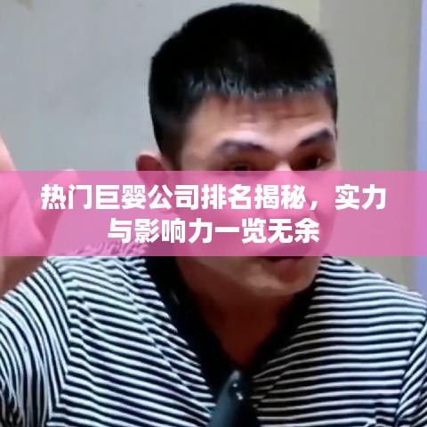 热门巨婴公司排名揭秘，实力与影响力一览无余