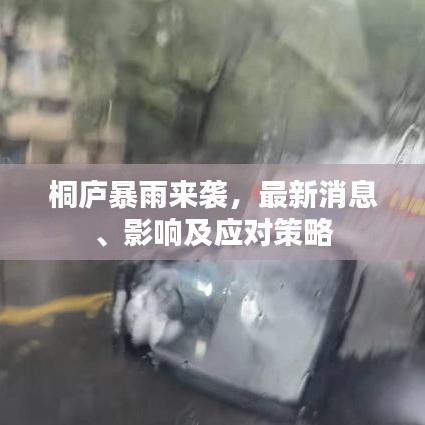 桐庐暴雨来袭,最新消息、影响及应对策略