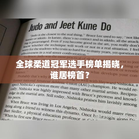 全球柔道冠军选手榜单揭晓,谁居榜首?