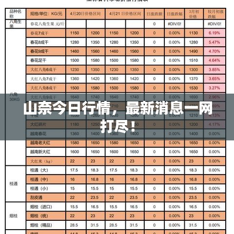 山奈今日行情，最新消息一网打尽！