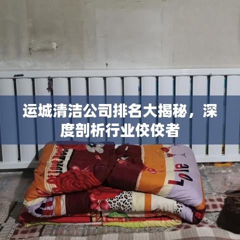 运城清洁公司排名大揭秘，深度剖析行业佼佼者