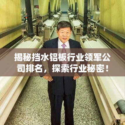 揭秘挡水铝板行业领军公司排名，探索行业秘密！