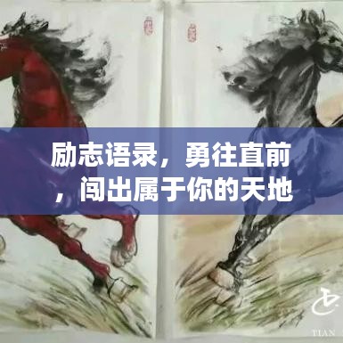 励志语录,勇往直前,闯出属于你的天地