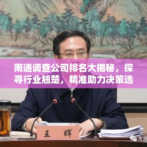 南通调查公司排名大揭秘，探寻行业翘楚，精准助力决策选择