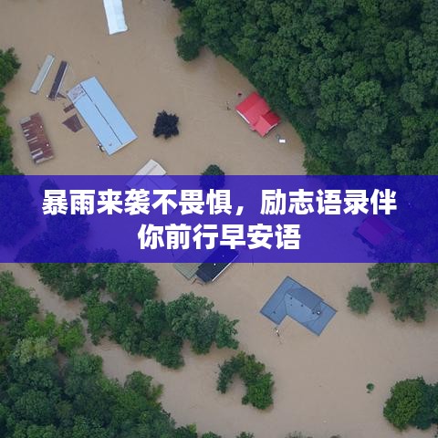 暴雨来袭不畏惧，励志语录伴你前行早安语