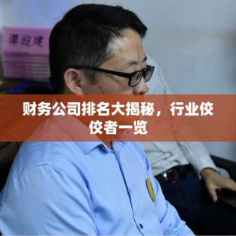 财务公司排名大揭秘，行业佼佼者一览