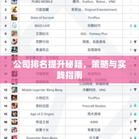 公司排名提升秘籍，策略与实践指南