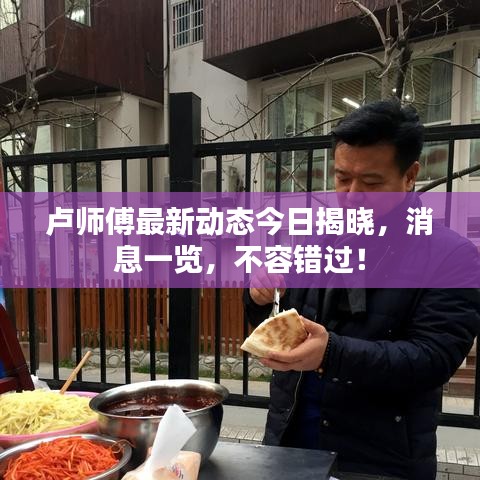 卢师傅最新动态今日揭晓,消息一览,不容错过!