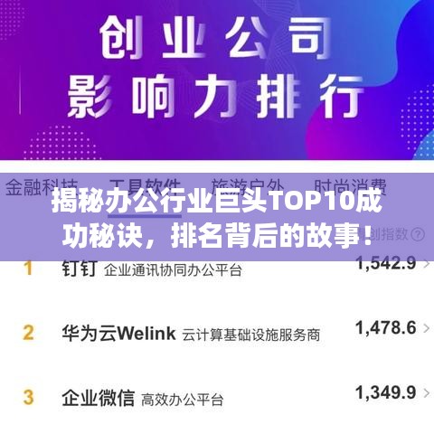 揭秘办公行业巨头TOP10成功秘诀，排名背后的故事！