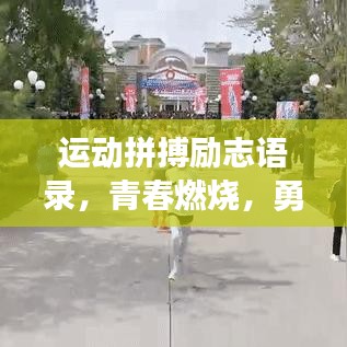 运动拼搏励志语录，青春燃烧，勇往直前！