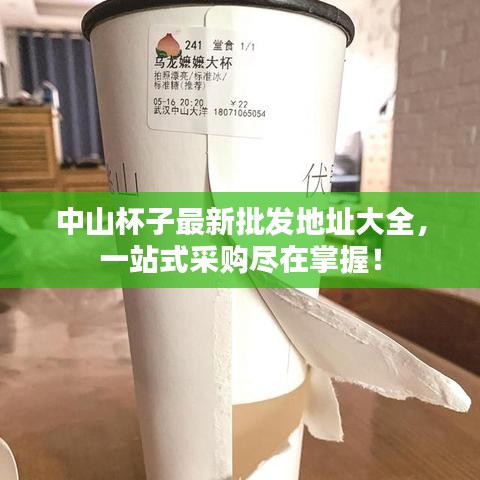 中山杯子最新批发地址大全，一站式采购尽在掌握！