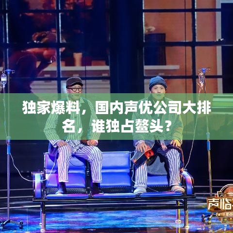 独家爆料,国内声优公司大排名,谁独占鳌头?