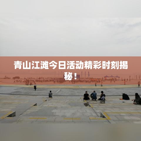 青山江滩今日活动精彩时刻揭秘！