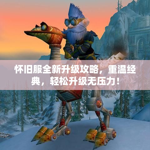 怀旧服全新升级攻略，重温经典，轻松升级无压力！