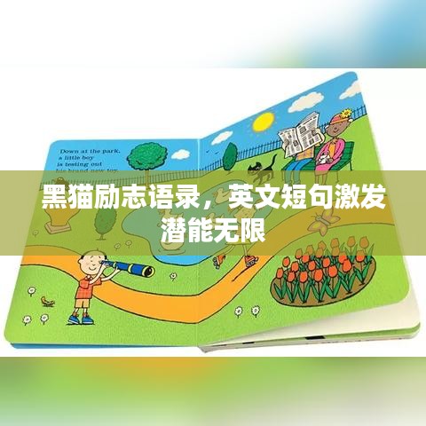 黑猫励志语录，英文短句激发潜能无限