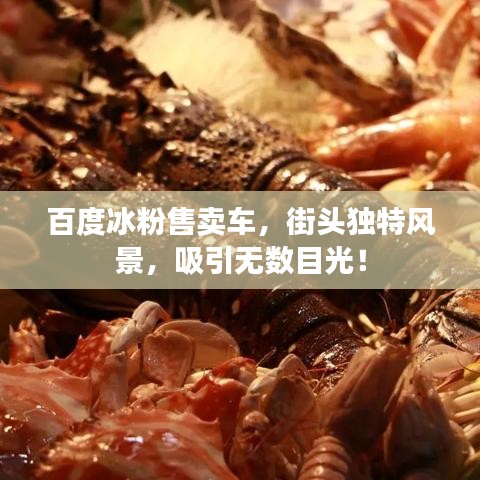 百度冰粉售卖车，街头独特风景，吸引无数目光！