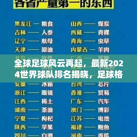 全球足球风云再起,最新2024世界球队排名揭晓,足球格局重塑!