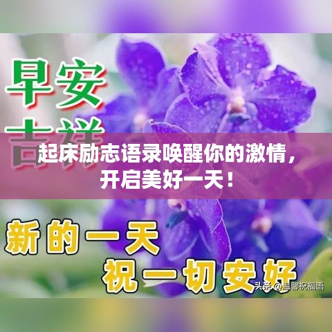 起床励志语录唤醒你的激情，开启美好一天！