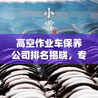 高空作业车保养公司排名揭晓，专业维护，安全至上