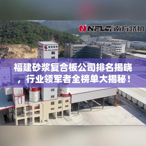 福建砂浆复合板公司排名揭晓,行业领军者全榜单大揭秘!