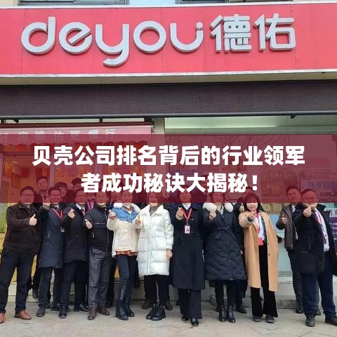 贝壳公司排名背后的行业领军者成功秘诀大揭秘！