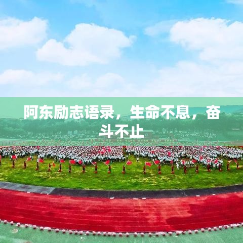 阿东励志语录，生命不息，奋斗不止