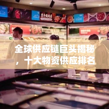 全球供应链巨头揭秘,十大物资供应排名榜单重磅出炉!