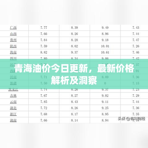 青海油价今日更新，最新价格解析及洞察