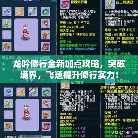 龙吟修行全新加点攻略，突破境界，飞速提升修行实力！